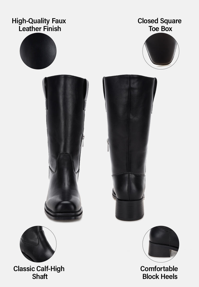 Basala Paneling Detail Boots#color_black