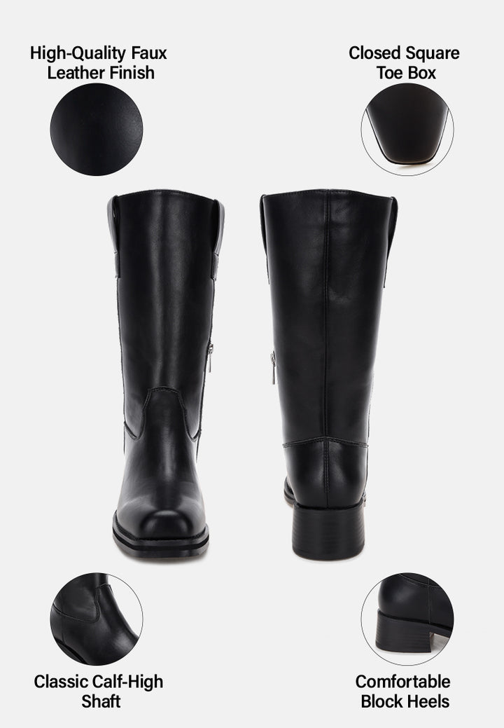 Basala Paneling Detail Boots#color_black