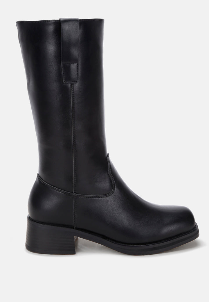 Basala Paneling Detail Boots#color_black