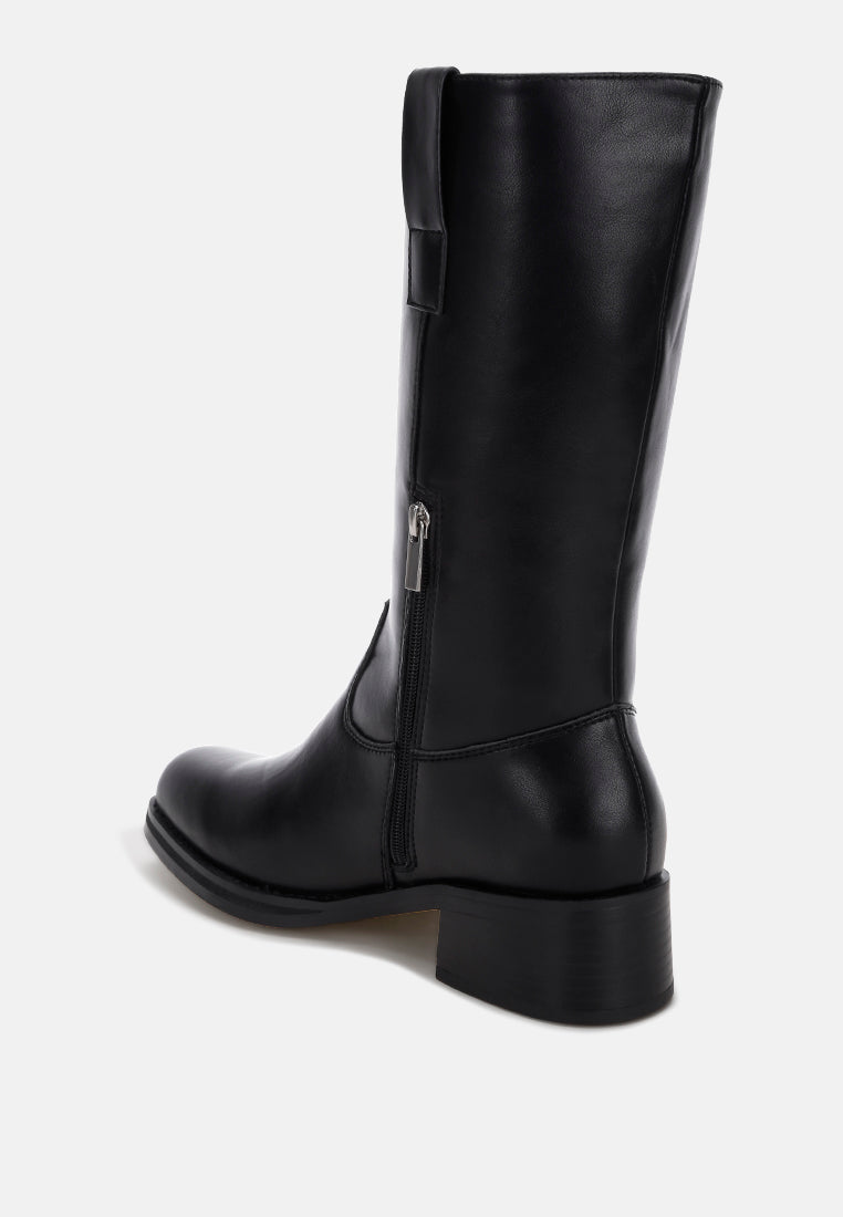 Basala Paneling Detail Boots#color_black