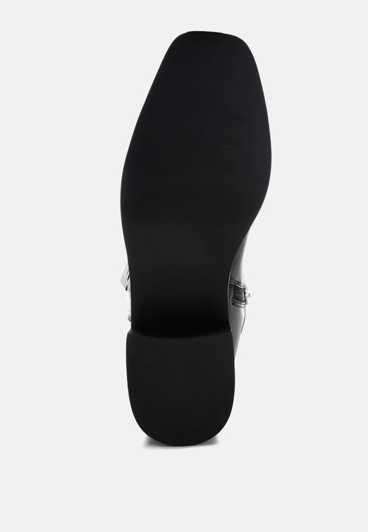 Basala Paneling Detail Boots#color_black