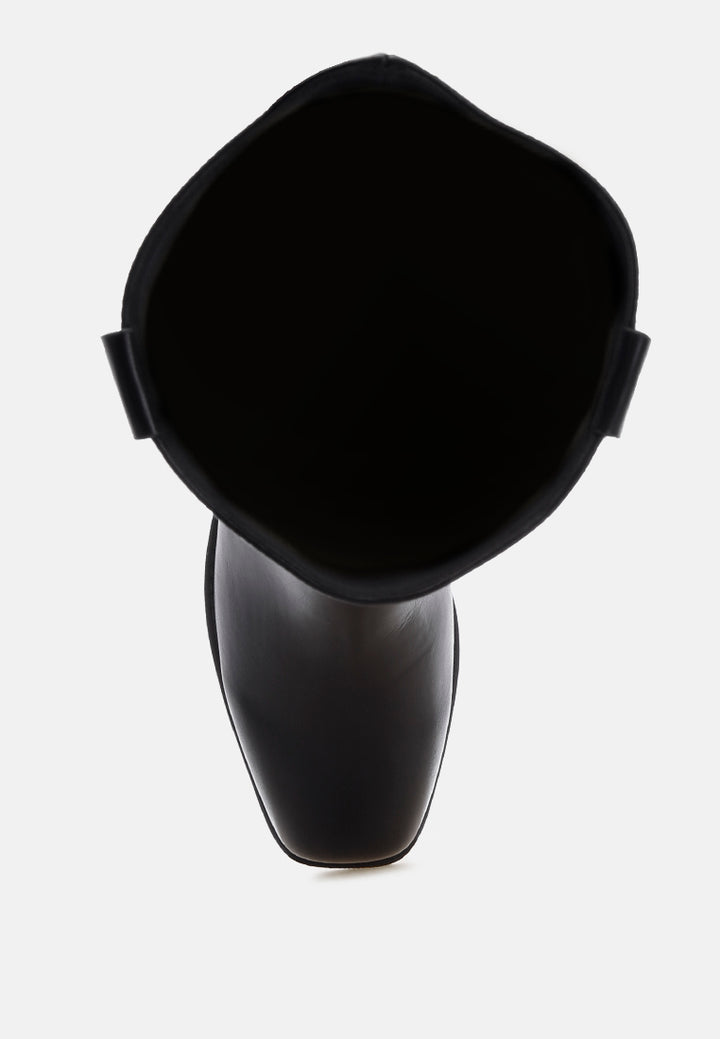 Basala Paneling Detail Boots#color_black