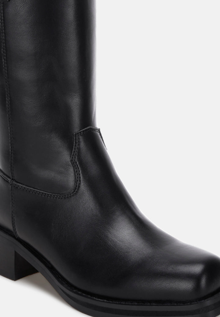 Basala Paneling Detail Boots#color_black