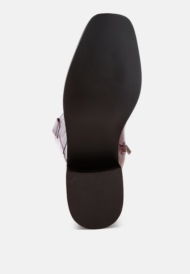 Basala Paneling Detail Boots#color_brown