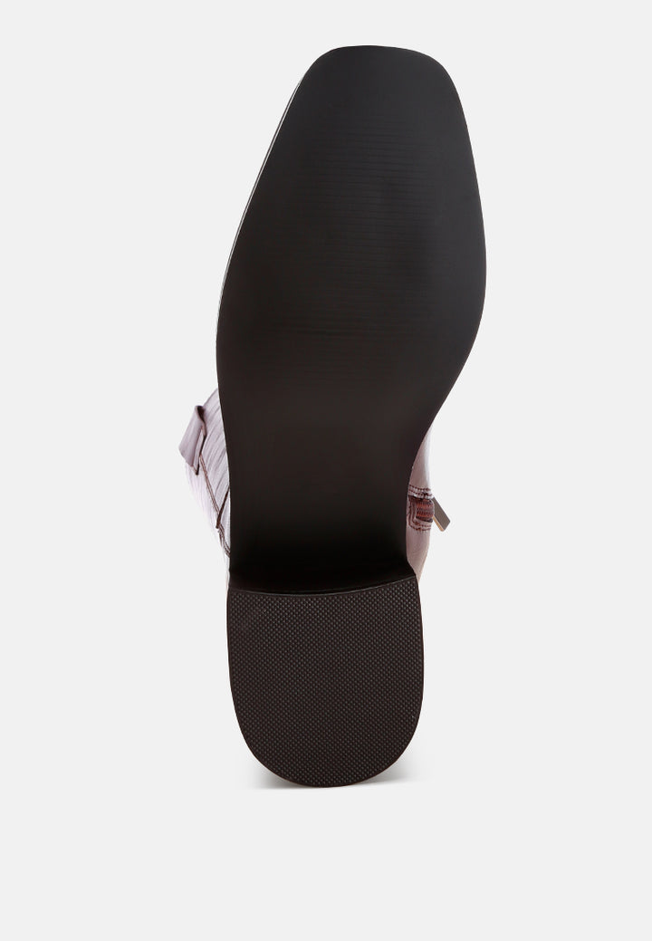 Basala Paneling Detail Boots#color_brown