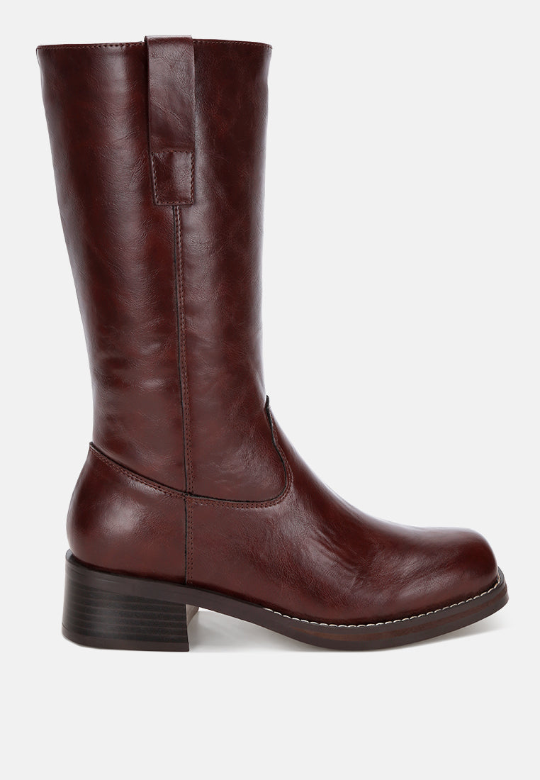 Basala Paneling Detail Boots#color_brown