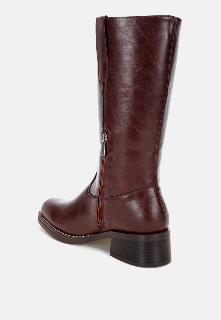 Basala Paneling Detail Boots#color_brown
