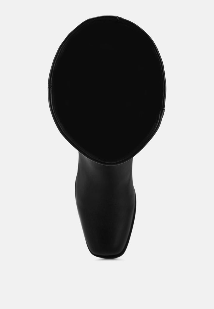 Golda Knee High Block Heel Boots#color_black-smooth