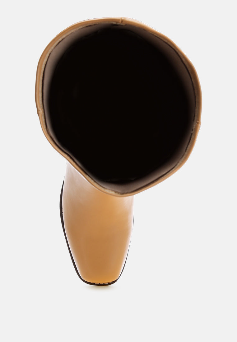 Golda Knee High Block Heel Boots#color_tan-smooth