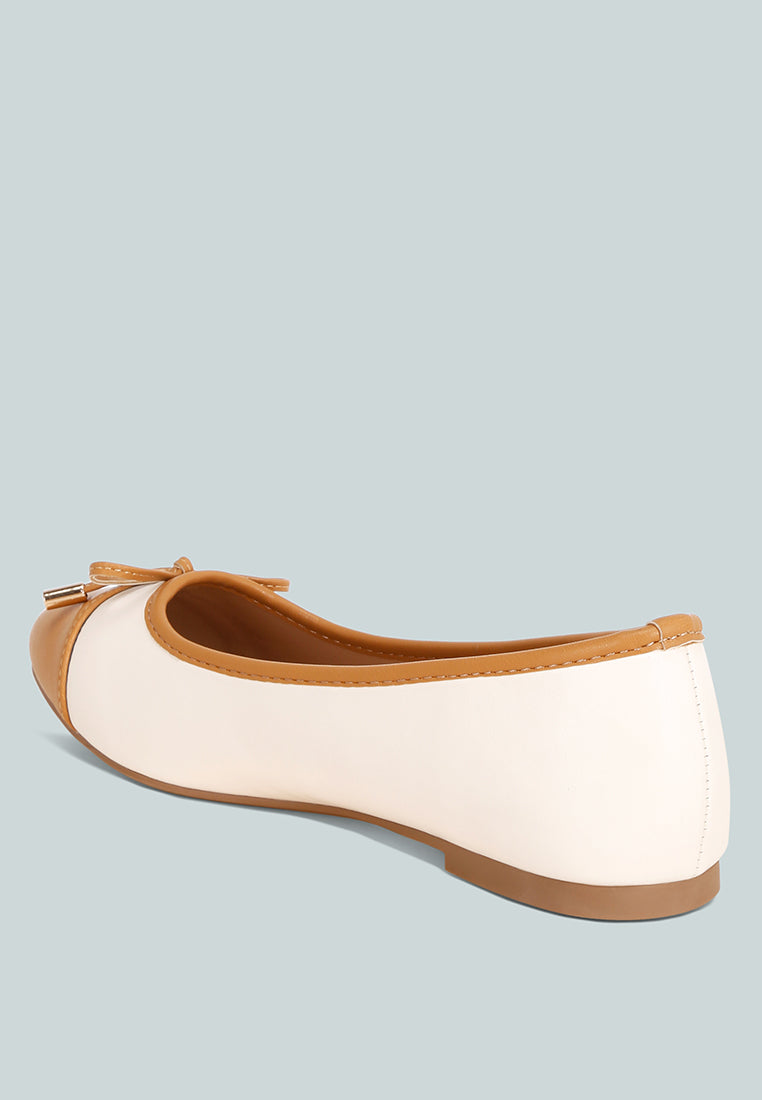two tone ballet flats by ruw#color_off-white