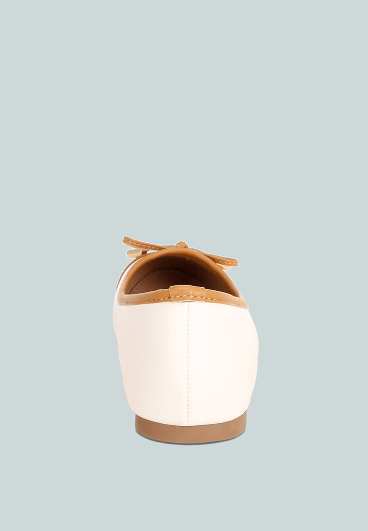 two tone ballet flats by ruw#color_off-white