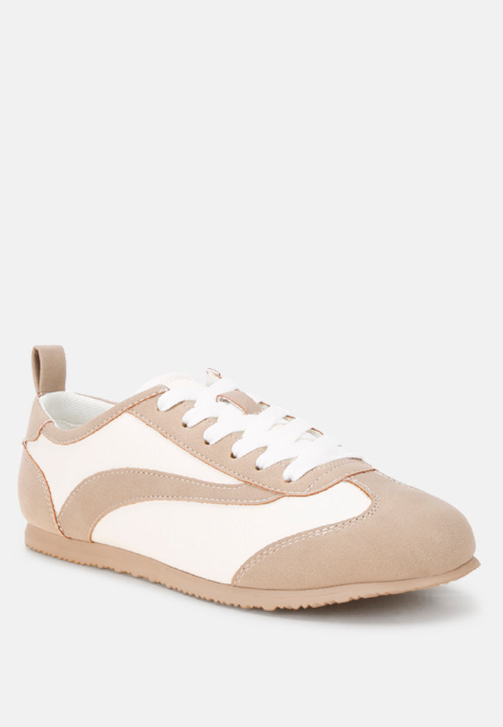 moomba classic lace-up flat Sneakers#color_beige