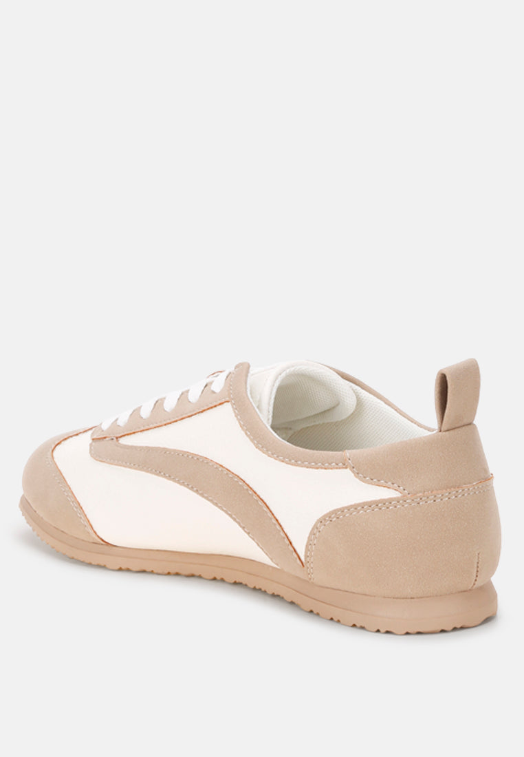 moomba classic lace-up flat Sneakers#color_beige