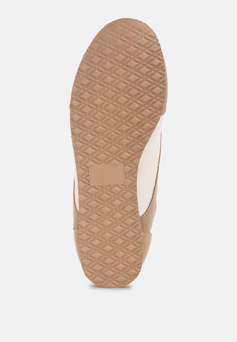 moomba classic lace-up flat Sneakers#color_beige