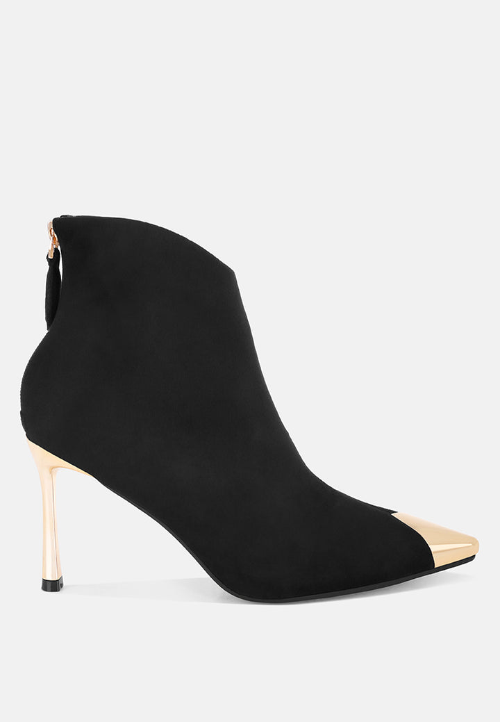 Faniyah Metallic Cap Toe Stiletto Bootsk#color_black-suede