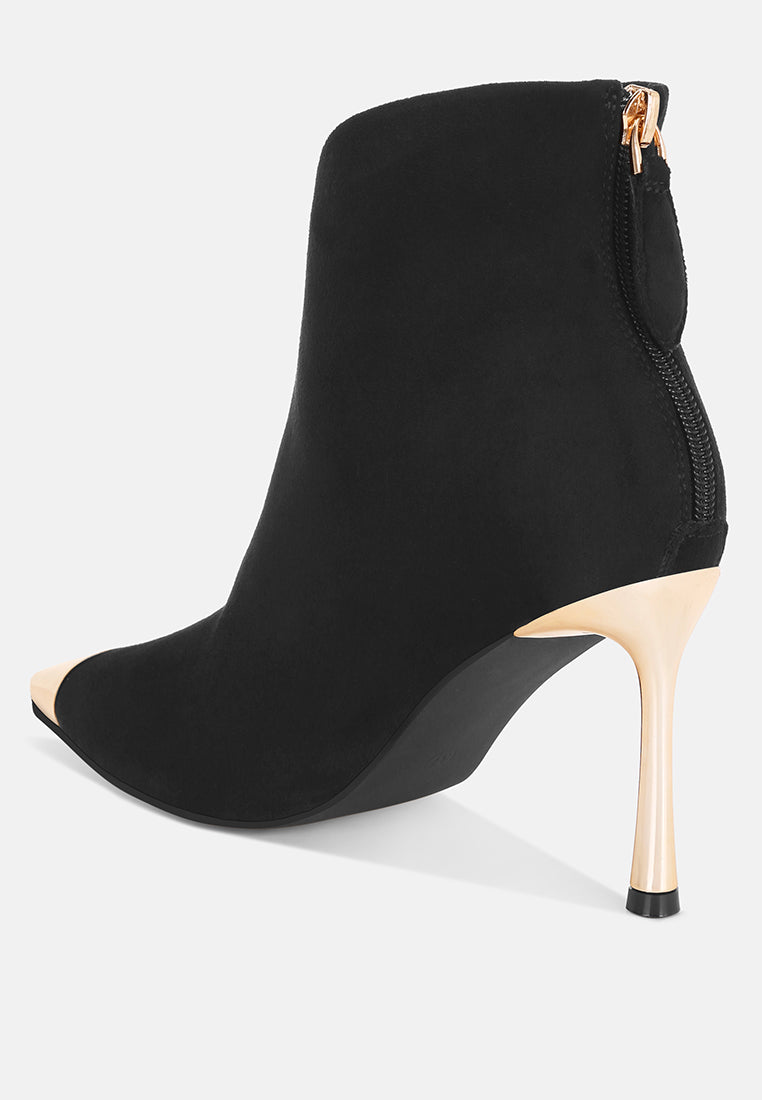 Faniyah Metallic Cap Toe Stiletto Bootsk#color_black-suede