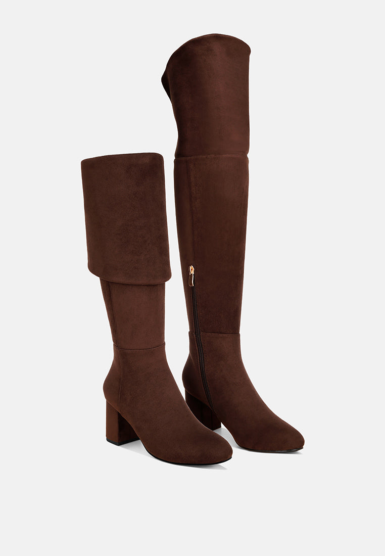 Celina Foldover Long Boots#color_brown-suede