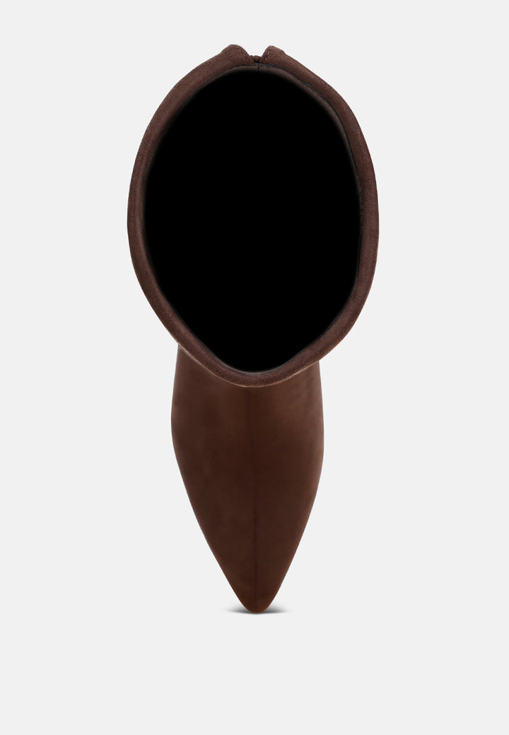 Mulbari Foldover Block Heel Boots#color_brown-suede