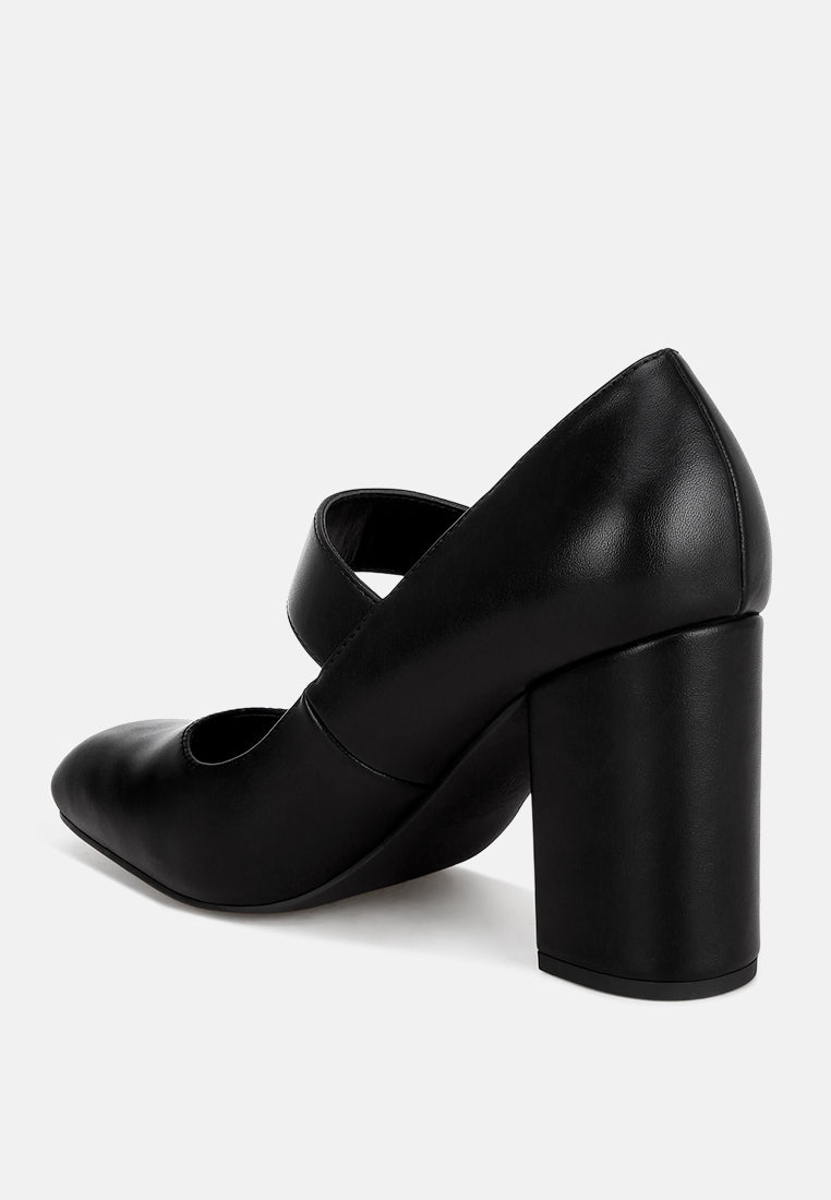 Mayuza Sandalias con tiras y punta cuadradacolor_negro-liso