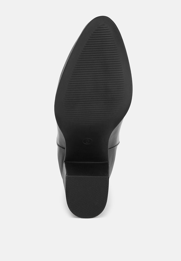 Dasna High Block Heel Boots#color_black-smooth