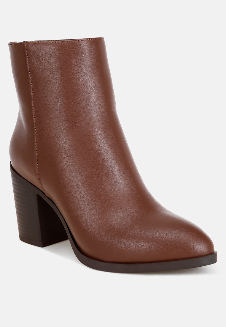 Dasna High Block Heel Boots#color_brown-smooth
