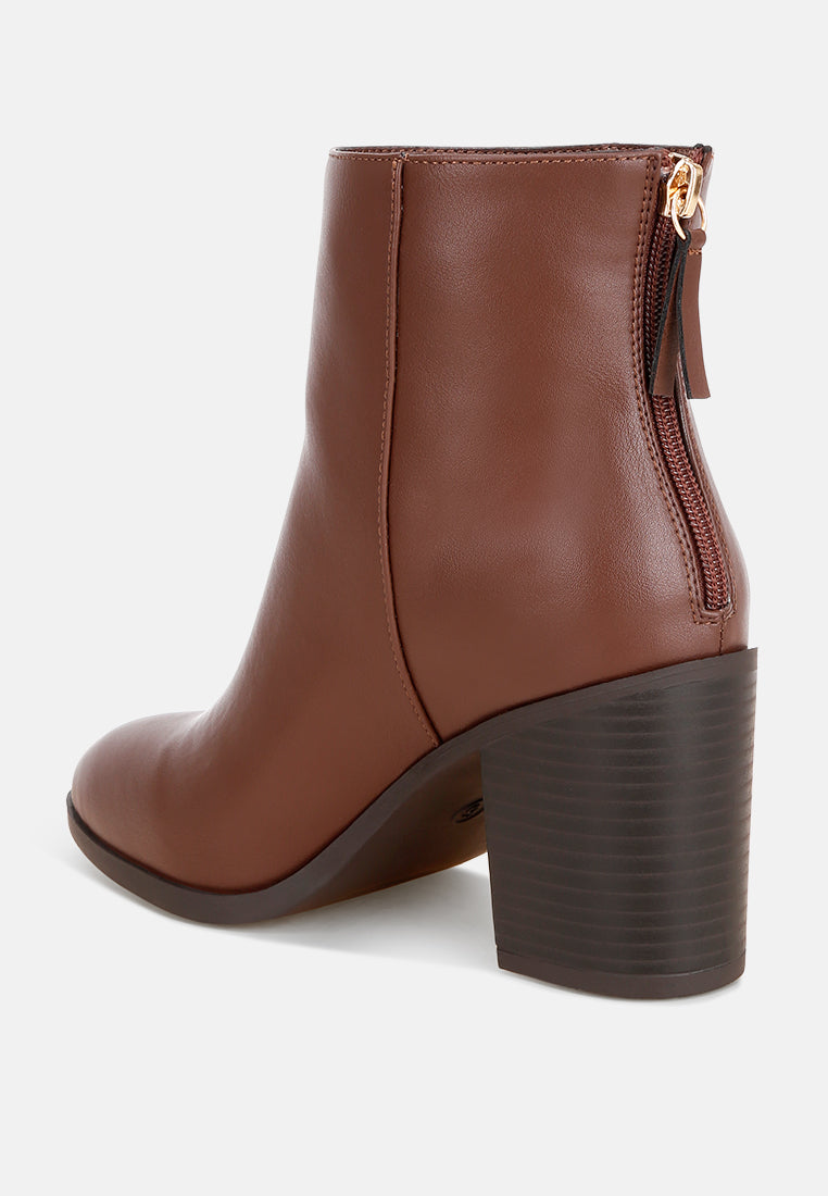 Dasna High Block Heel Boots#color_brown-smooth