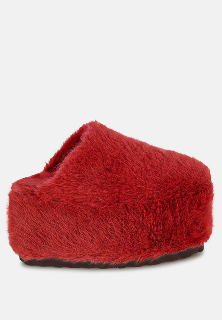 Walkwave Flatform Heel Slip Ons#color_red