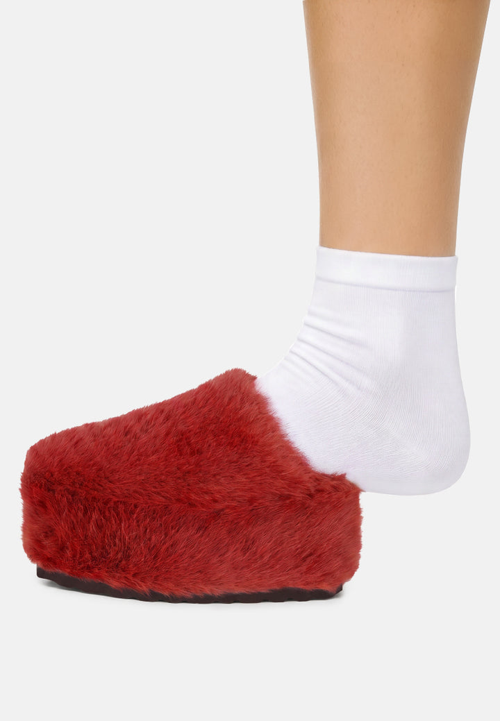 Walkwave Flatform Heel Slip Ons#color_red