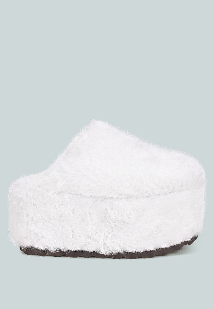 Walkwave Flatform Heel Slip Ons#color_snow-white