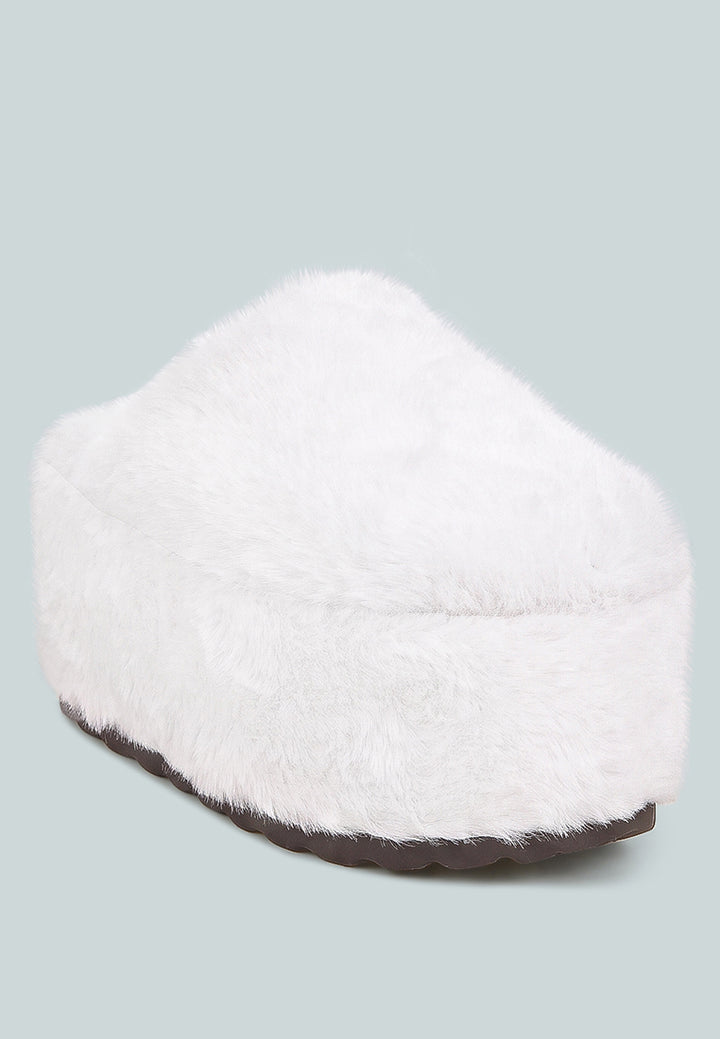 Walkwave Flatform Heel Slip Ons#color_snow-white