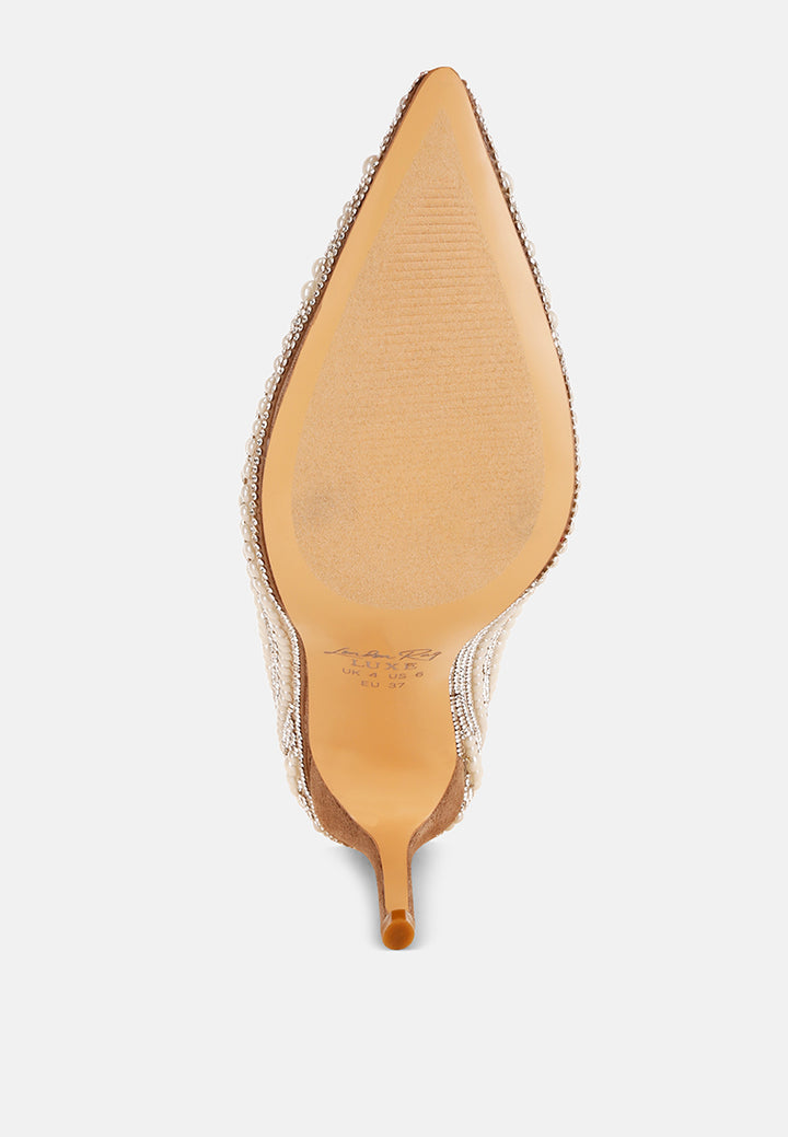 bristol stiletto heel party pumps#color_brown