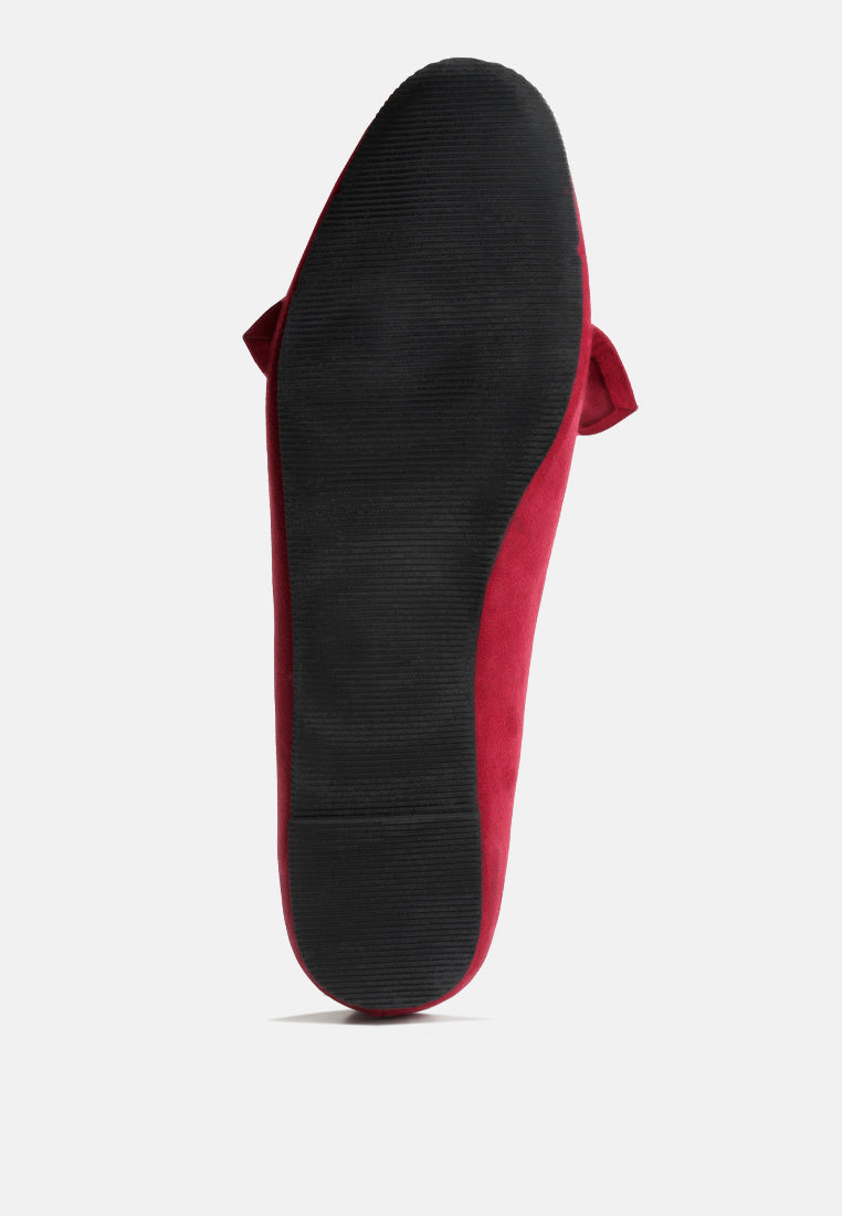 london rag women's bow loafer by motes#color_red