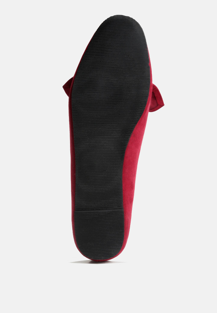 london rag women's bow loafer by motes#color_red