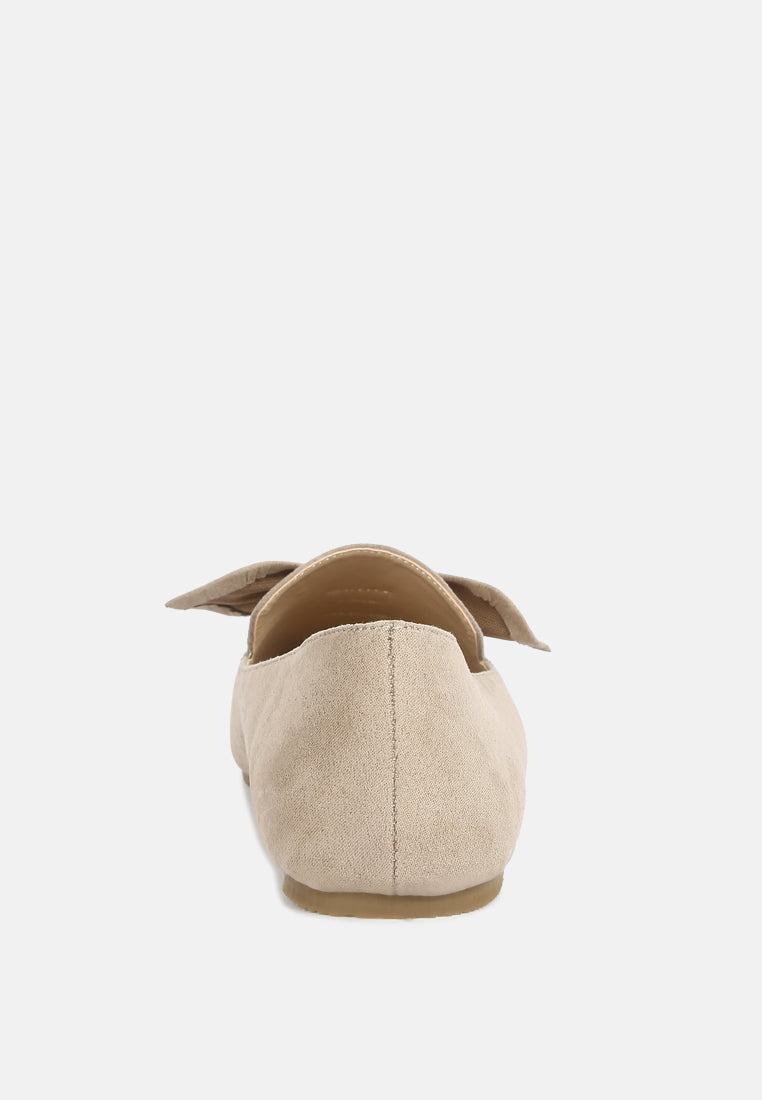 remee front bow loafers by rag#color_tan