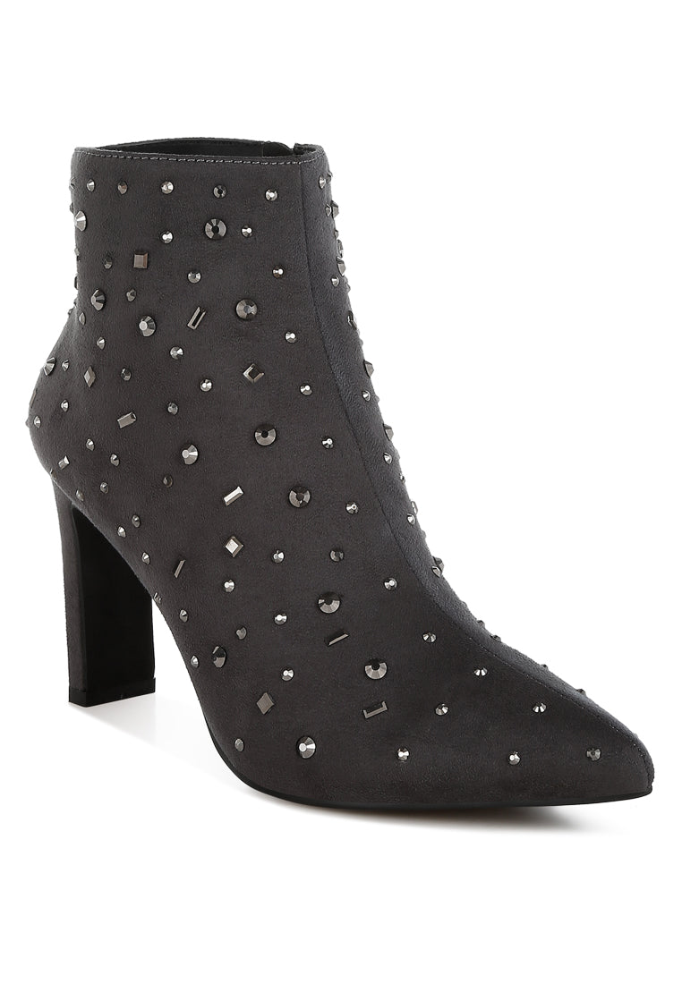 sakura diamante embellished microfiber boots#color_grey