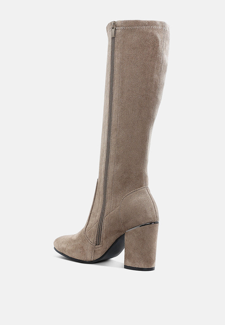 botas de pantorrilla de microfibra saloniki#color_taupe