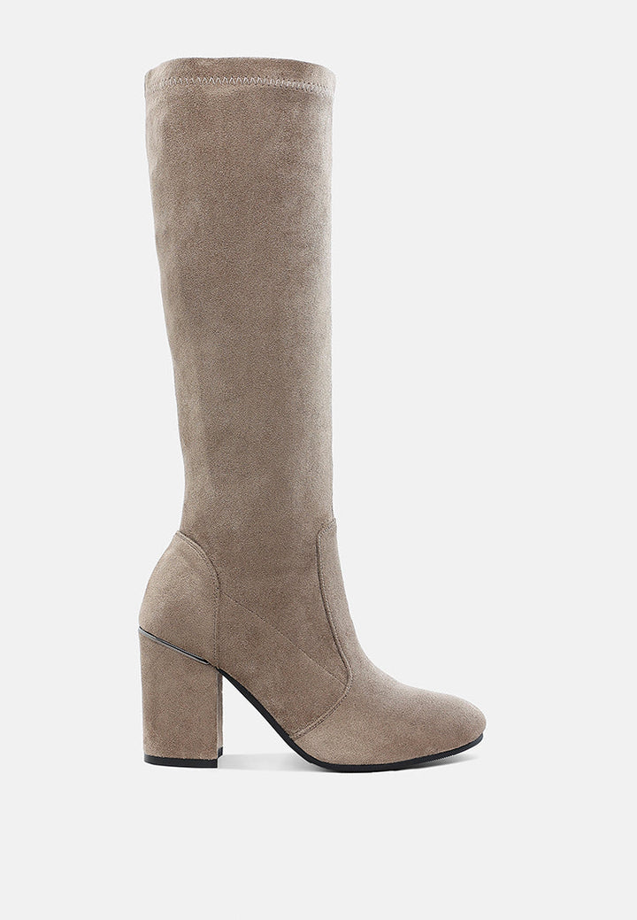 botas de pantorrilla de microfibra saloniki#color_taupe