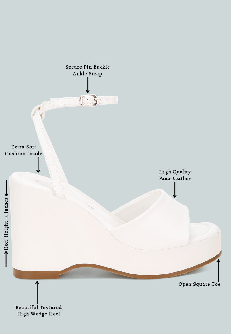 sangria solid platform faux leather wedges by ft#color_white