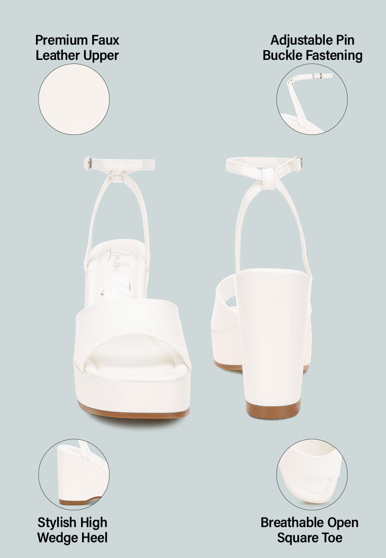sangria solid platform faux leather wedges by motes#color_white