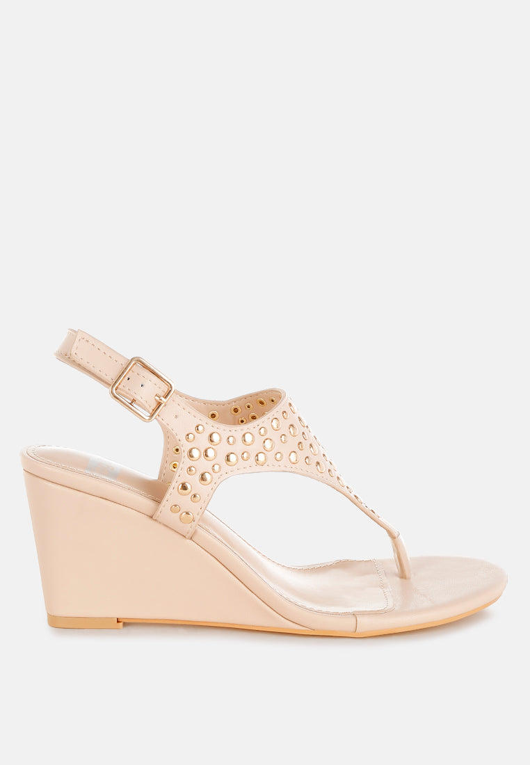 sappho studded thong toe wedges#color_beige