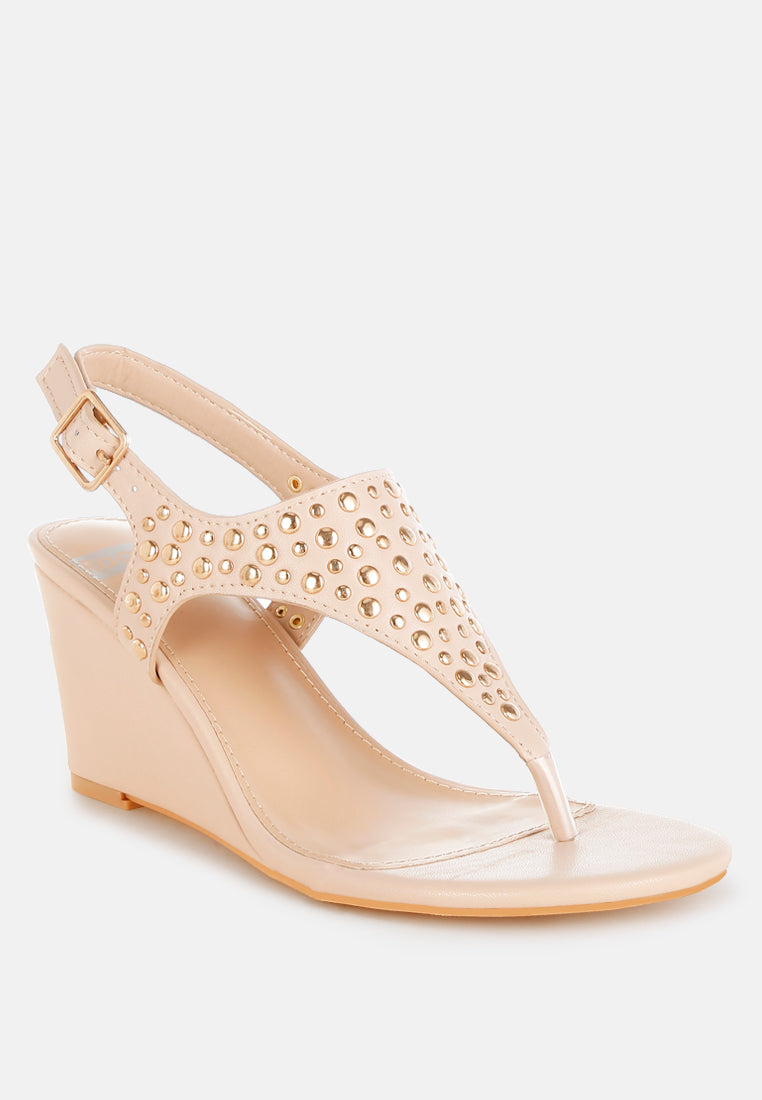 sappho studded thong toe wedges#color_beige