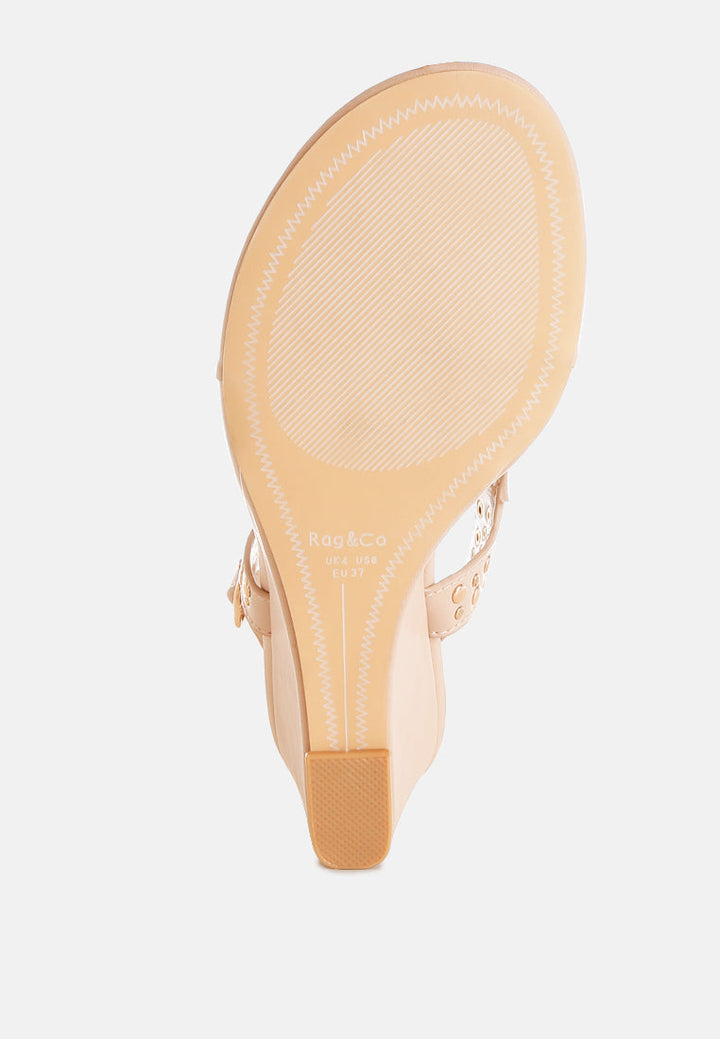 sappho studded thong toe wedges#color_beige