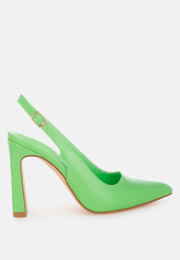 sarka pointy toe slingback pumps#color_green