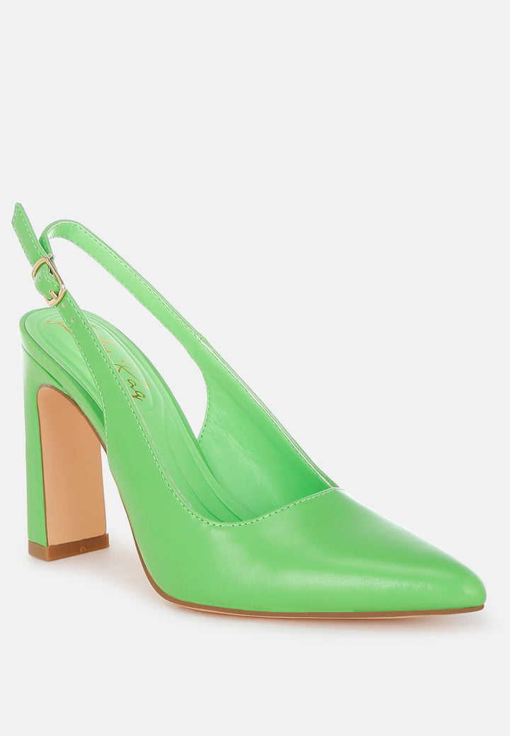 sarka pointy toe slingback pumps#color_green