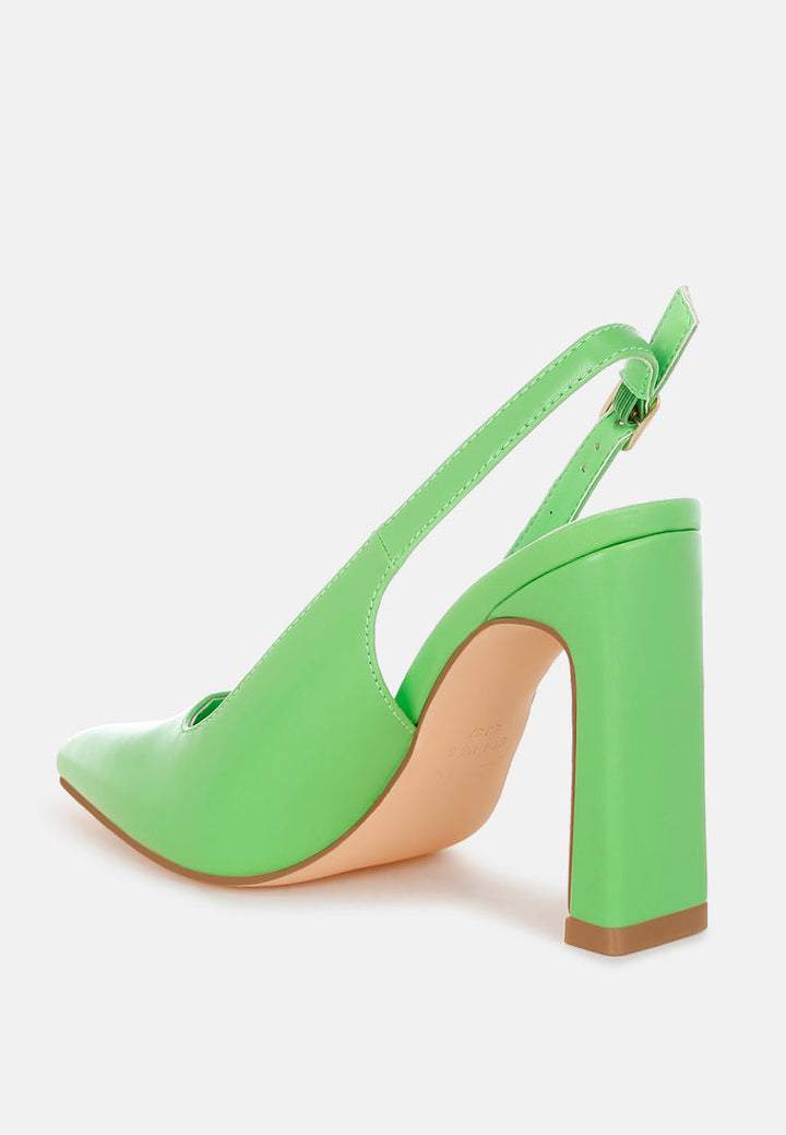 sarka pointy toe slingback pumps#color_green