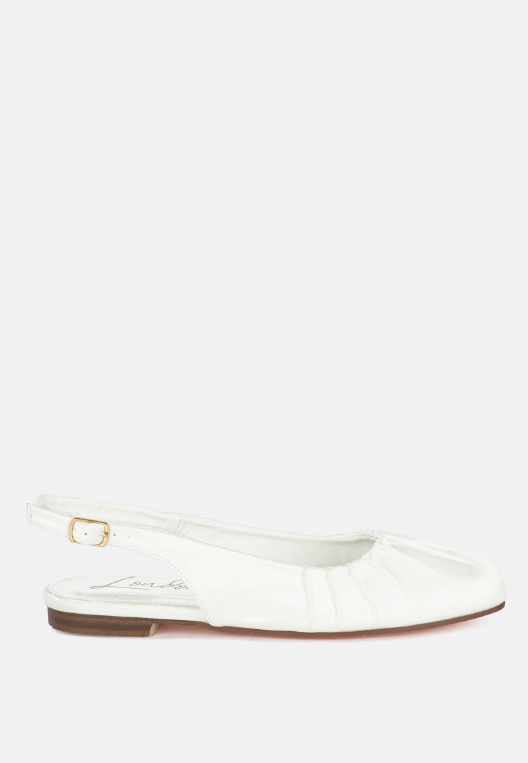 satin square toe flat slingback by mode#color_white