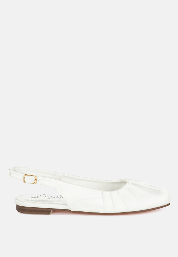 satin square toe flat slingback by mode#color_white