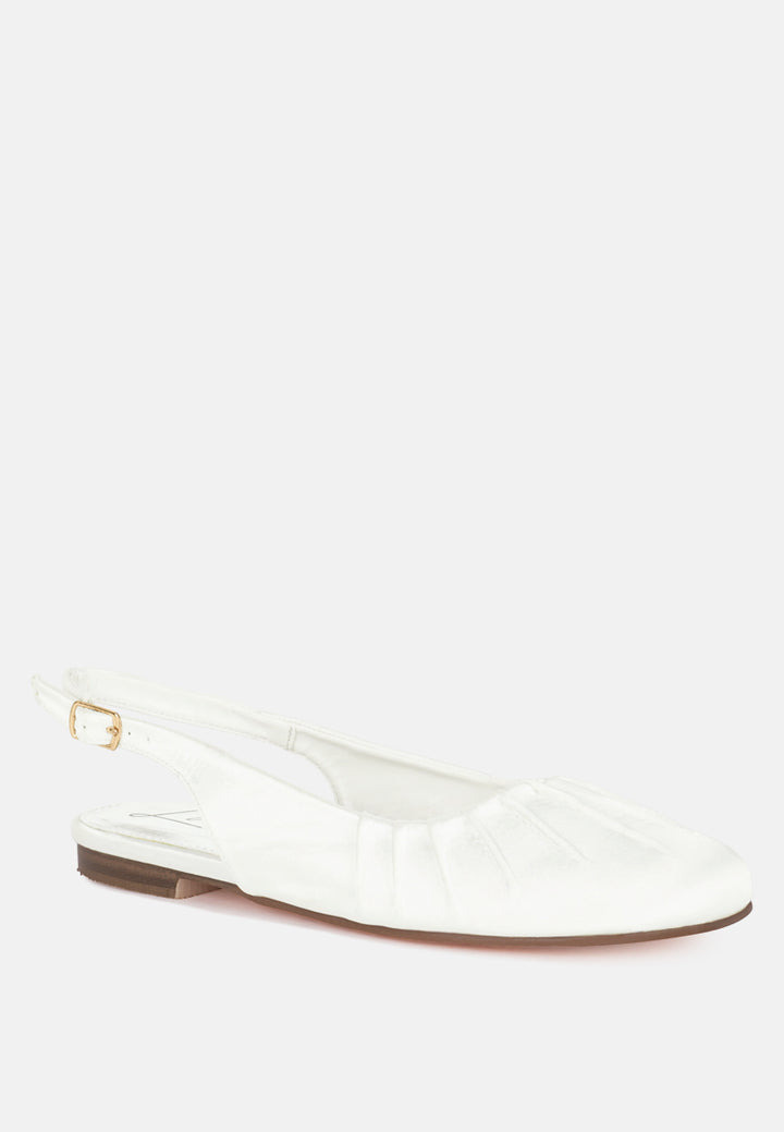satin square toe flat slingback by mode#color_white