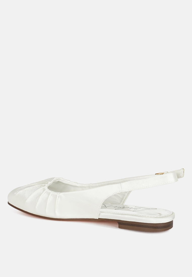 satin square toe flat slingback by mode#color_white