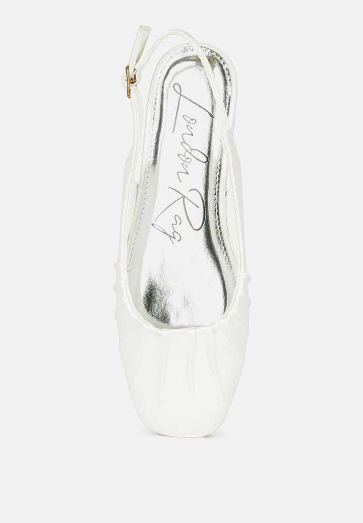 satin square toe flat slingback by mode#color_white